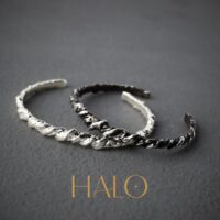 lắc tay bạc Halo